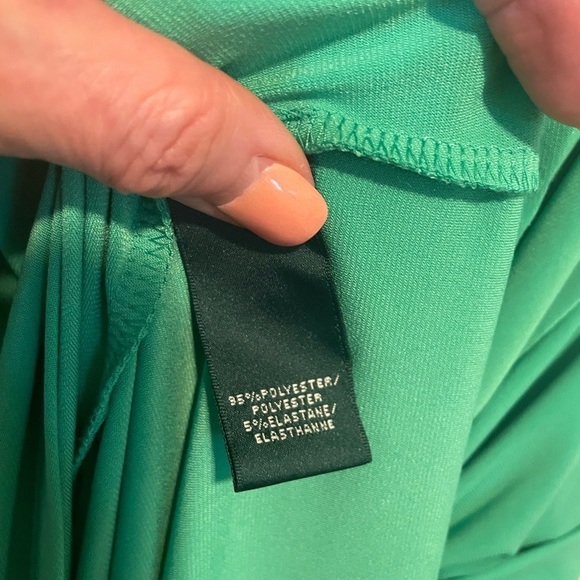 Lauren Ralph Lauren Green twist front dress size 6 - Picture 4 of 10